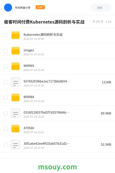 《极客时间付费Kubernetes源码剖析与实战》教程学习资源封面