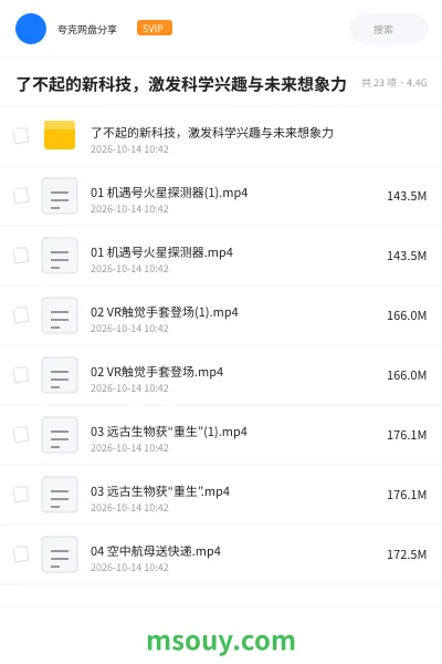 《了不起的新科技,激发科学兴趣与未来想象力》教育动画学习资源封面