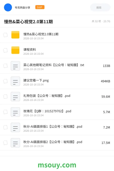 《慢热&菜心视觉2.0第11期》AIGC学习资源封面