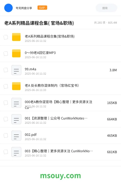 《老A系列精品课程合集( 官场&职场)》教程学习资源封面