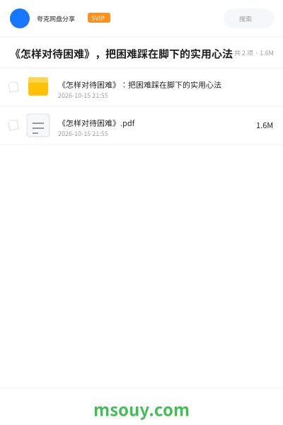 《《怎样对待困难》,把困难踩在脚下的实用心法》书刊学习资源封面