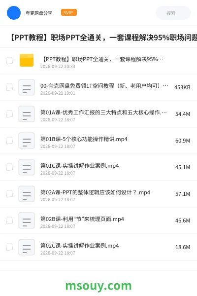 《【PPT教程】职场PPT全通关,一套课程解决95%职场问题(完结)》教程学习资源封面