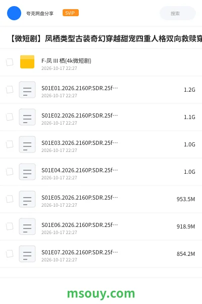 《【微短剧】凤栖类型古装奇幻穿越甜宠四重人格双向救赎穿越画手》其他网盘|学习资源网盘