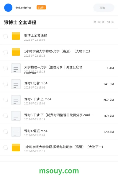 《猴博士 全套课程》教程网盘｜学习资源网盘