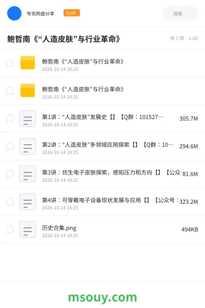 《鲍哲南《“人造皮肤”与行业革命》》教程学习资源封面