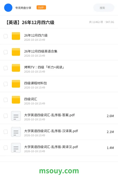 《26年12月四六级》英语学习资源封面