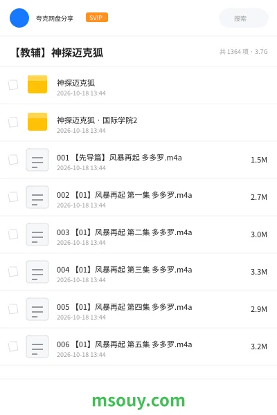 《神探迈克狐》教育动画学习资源封面