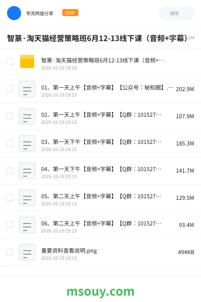 《智篆·淘天猫经营策略班6月12-13线下课(音频+字幕)》AIGC学习资源封面
