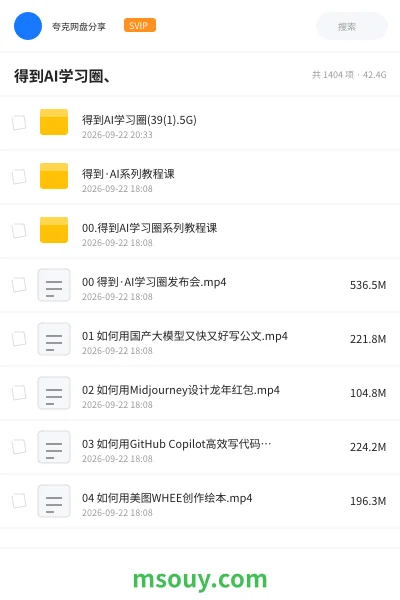 《得到AI学习圈、》AIGC学习资源封面
