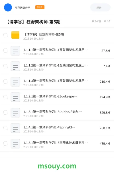 《🚀 【博学谷】狂野架构师-第5期》教程学习资源封面