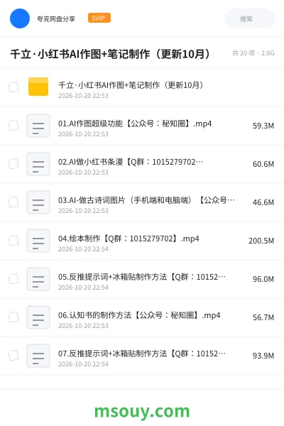 《千立·小红书AI作图+笔记制作(更新10月)》AIGC学习资源封面