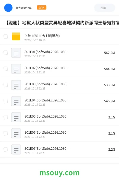 《【港剧】地狱大状类型灵异轻喜地狱契约新派阎王帮鬼打官司12》其他网盘｜学习资源网盘