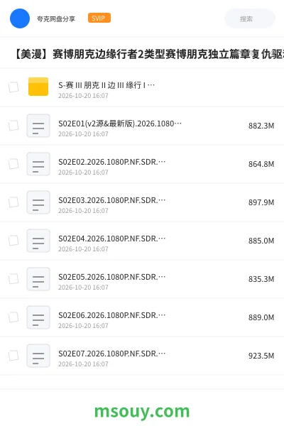 《【美漫】赛博朋克边缘行者2类型赛博朋克独立篇章复仇驱动企业暗战开播完结10》其他学习资源封面