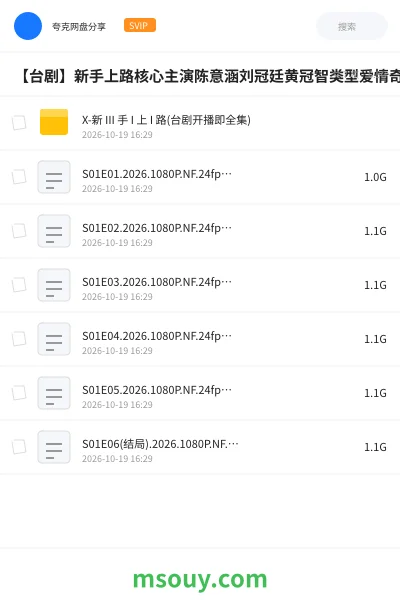 《【台剧】新手上路核心主演陈意涵刘冠廷黄冠智类型爱情奇幻鹳鸟送子人鬼同居三角暧昧黑帮插曲开播完结6》其他学习资源封面