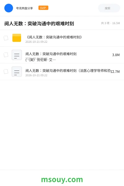 《阅人无数:突破沟通中的艰难时刻》书刊学习资源封面