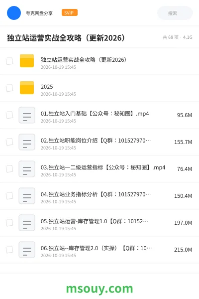 《独立站运营实战全攻略(更新2026)》AIGC学习资源封面
