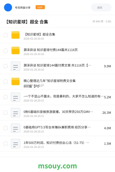 《【知识星球】超全 合集》网赚学习资源封面