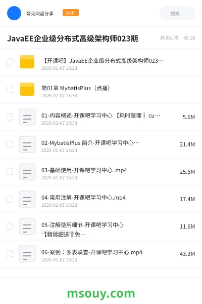 《JavaEE企业级分布式高级架构师023期》AIGC学习资源封面