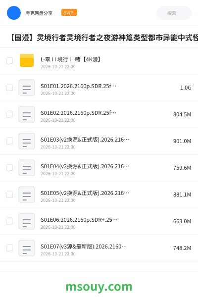 《【国漫】灵境行者灵境行者之夜游神篇类型都市异能中式怪谈夜游神职民俗恐怖9》其他学习资源封面