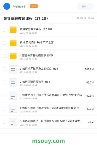 《❤️黄导家庭教育课程(17.2G)》教程学习资源封面