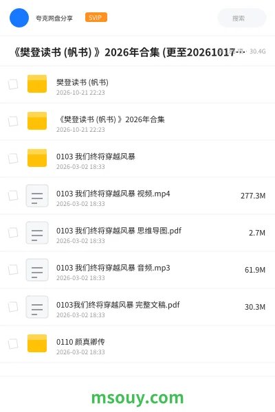 《《樊登读书 (帆书) 》2026年合集 (更至20261017)|亲爱的,我想跟你聊一聊》书刊学习资源封面