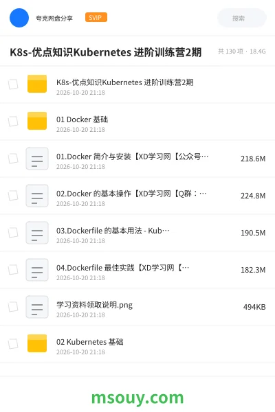 《K8s-优点知识Kubernetes 进阶训练营2期》教程学习资源封面