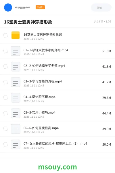 《16堂男士变男神穿搭形象》教程学习资源封面