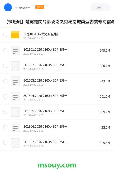 《【微短剧】楚离楚简的诉说之又见纪南城类型古装奇幻宿命虐恋诡异奇案逆转时空超前完结24》其他学习资源封面