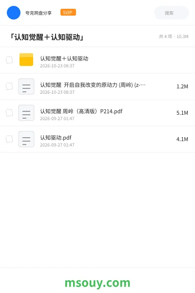 《「认知觉醒+认知驱动」》书刊学习资源封面