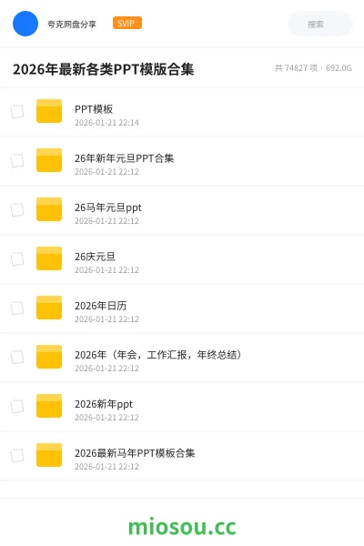 《PPT模板》教程网盘|学习资源网盘