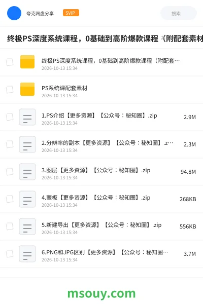 《终极PS深度系统课程,0基础到高阶爆款课程(附配套素材)》教程学习资源封面