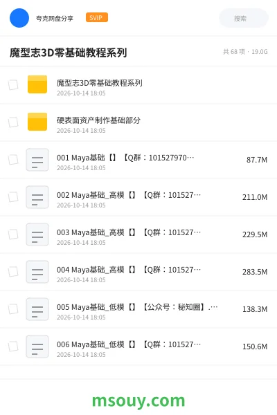 《魔型志3D零基础教程系列》AIGC学习资源封面