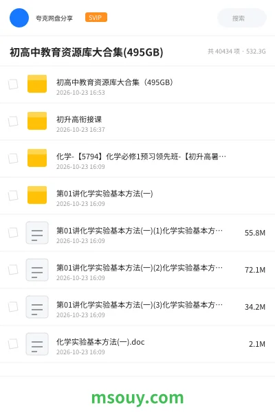 《初高中教育资源库大合集(495GB)》学习资源学习资源封面