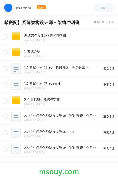 《希赛网】系统架构设计师 + 架构冲刺班》职业资格学习资源封面