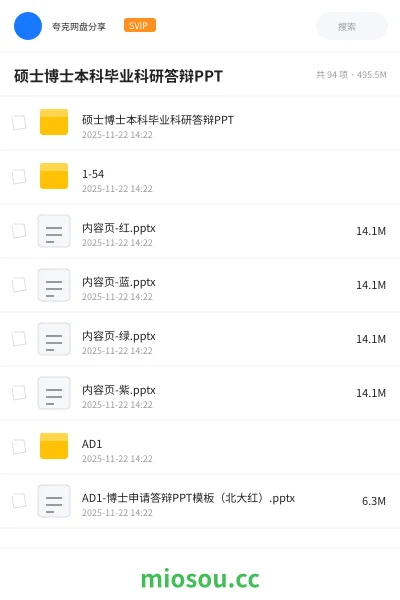 《硕士博士本科毕业科研答辩PPT》教程网盘｜学习资源网盘