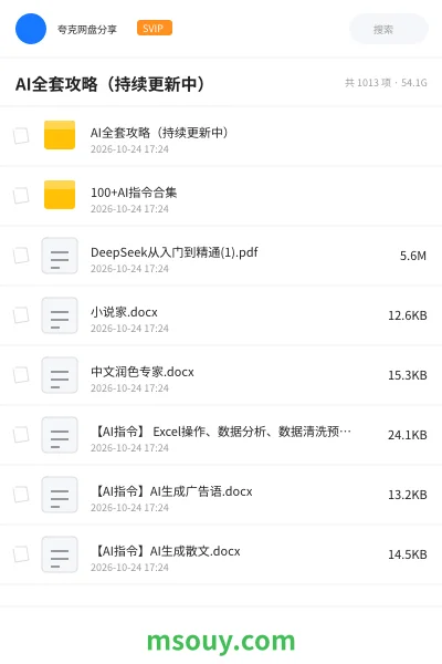 《这套 AI 教程放到线下课上卖,标价能到 1 万块,这儿直接白送给大家》AIGC学习资源封面