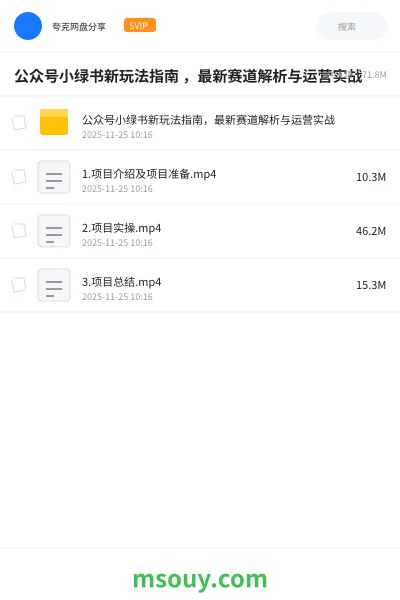 《公众号小绿书新玩法指南 ,最新赛道解析与运营实战》网赚学习资源封面