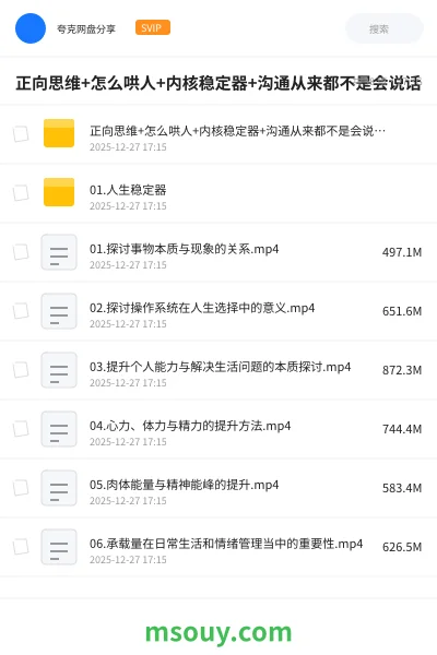 《正向思维+怎么哄人+内核稳定器+沟通从来都不是会说话》教程学习资源封面