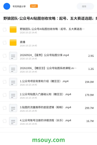 《野狼团队-公众号AI贴图创收攻略:起号、五大赛道选题、爆款图文制作、流量增长》AIGC学习资源封面