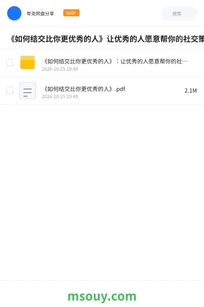 《《如何结交比你更优秀的人》让优秀的人愿意帮你的社交策略》书刊学习资源封面