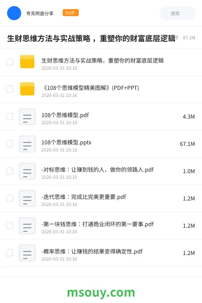 《生财思维方法与实战策略 ,重塑你的财富底层逻辑》AIGC学习资源封面