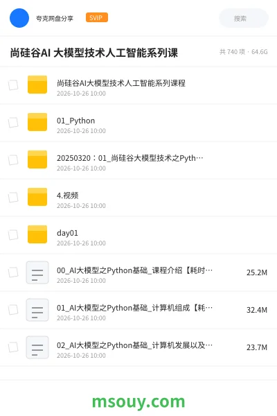 《尚硅谷AI 大模型技术人工智能系列课》AIGC学习资源封面