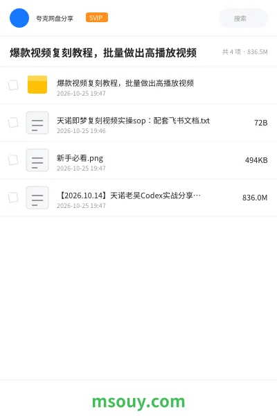 《爆款视频复刻教程,批量做出高播放视频》AIGC学习资源封面