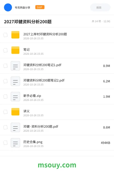 《2027邓健资料分析200题》公考学习资源封面