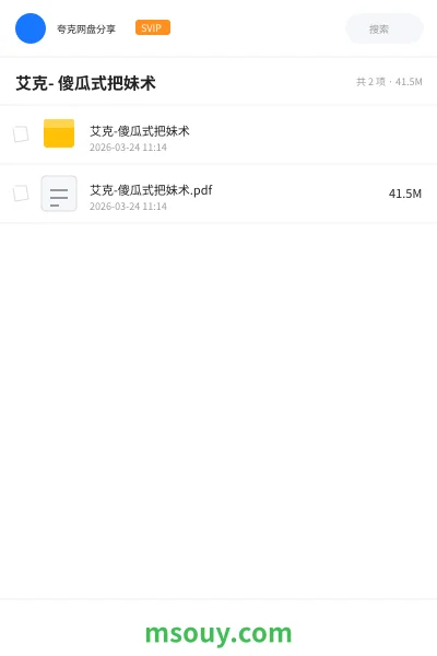 《艾克- 傻瓜式把妹术》其他学习资源封面