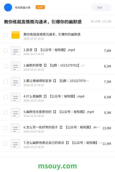 《教你练就高情商沟通术,引爆你的幽默感》教程学习资源封面