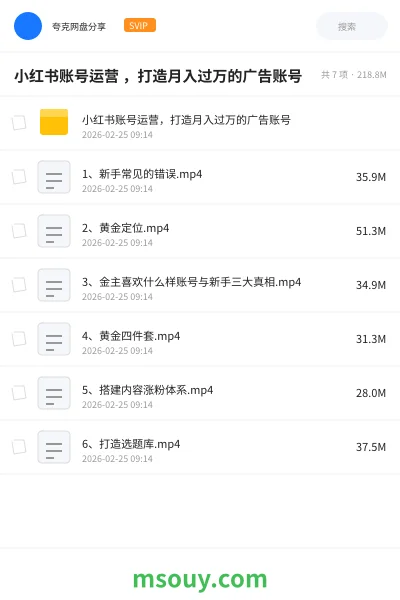 《小红书账号运营 ,打造月入过万的广告账号》AIGC学习资源封面