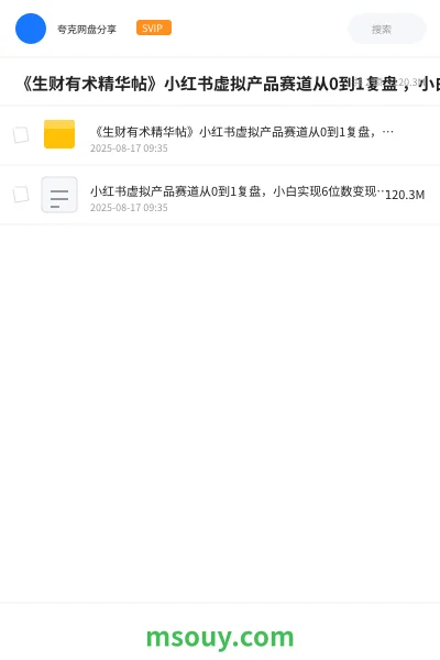 《《生财有术精华帖》小红书虚拟产品赛道从0到1复盘 ,小白实现6位数变现的实战经验分享》AIGC学习资源封面