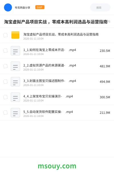 《淘宝虚拟产品项目实战 ,零成本高利润选品与运营指南》AIGC学习资源封面