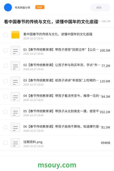 《看中国春节的传统与文化,读懂中国年的文化底蕴》教育动画学习资源封面